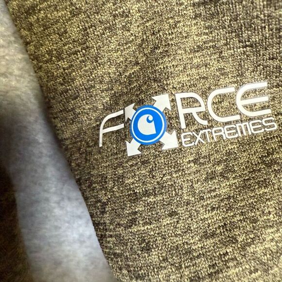 Carhartt Men's Size XL Heathered Brown Force Extremes Relaxed Fit Sweatshirt - Picture 3 of 8